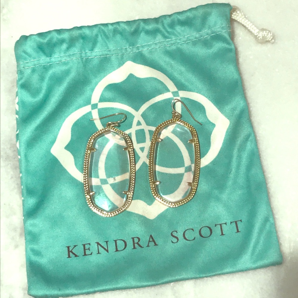 Kendra Scott Danielle Clear Iridescent Earrings